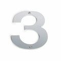 Sandleford 100mm Brushed Stainless Steel House Number 3 - Weather Resistant
