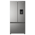 Haier 509L French Door Fridge - Satina Silver - Non-Plumbed Water Dispenser - 5 Star Energy - HRF510FHS