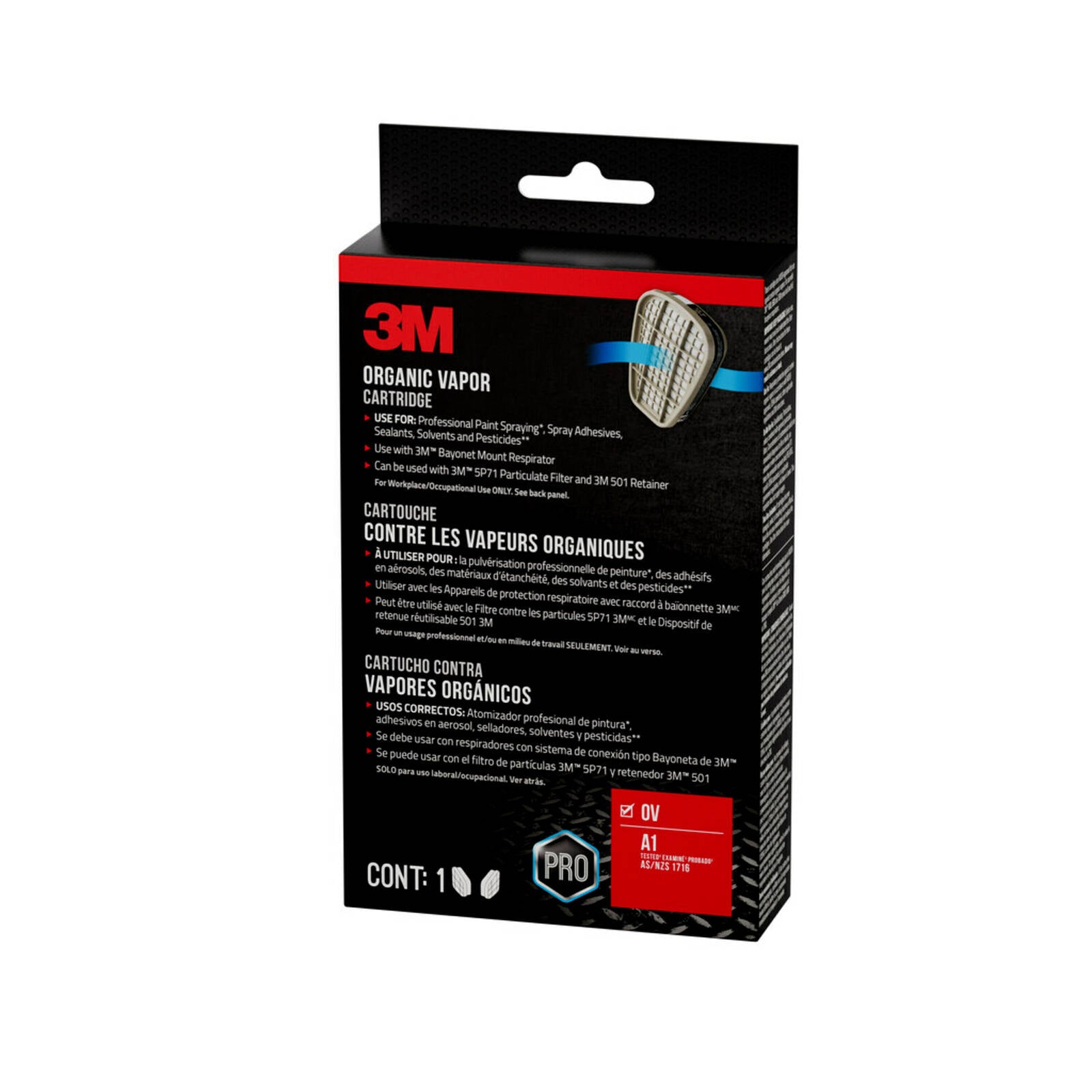 3M Replacement Vapour Cartridge 6001P1-DC