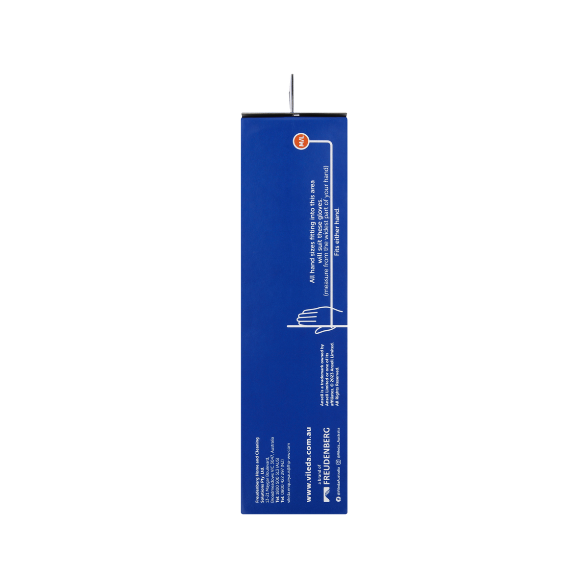 Vileda Ansell Rainbow Nitrile Gloves 80 Pack M/L - 120mm x 200mm - Latex-Free - SuperSaverAU - view 3