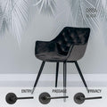 Lemaar Black Orba Security Set - 2 Piece - 65mm x 63mm x 120mm - Black - SuperSaverAU - view 5