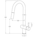 Sussex Taps Voda Pull Out Sink Mixer Tap - Living Rustic Bronze, Brass Construction - VSMPO-21