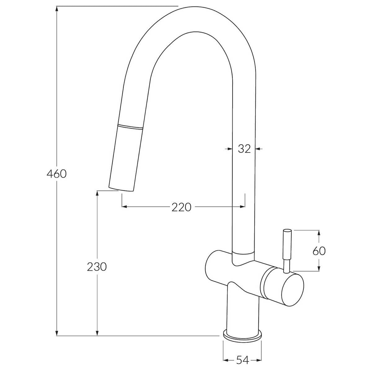 Sussex Taps Voda Pull Out Sink Mixer Tap - Living Rustic Bronze, Brass Construction - VSMPO-21