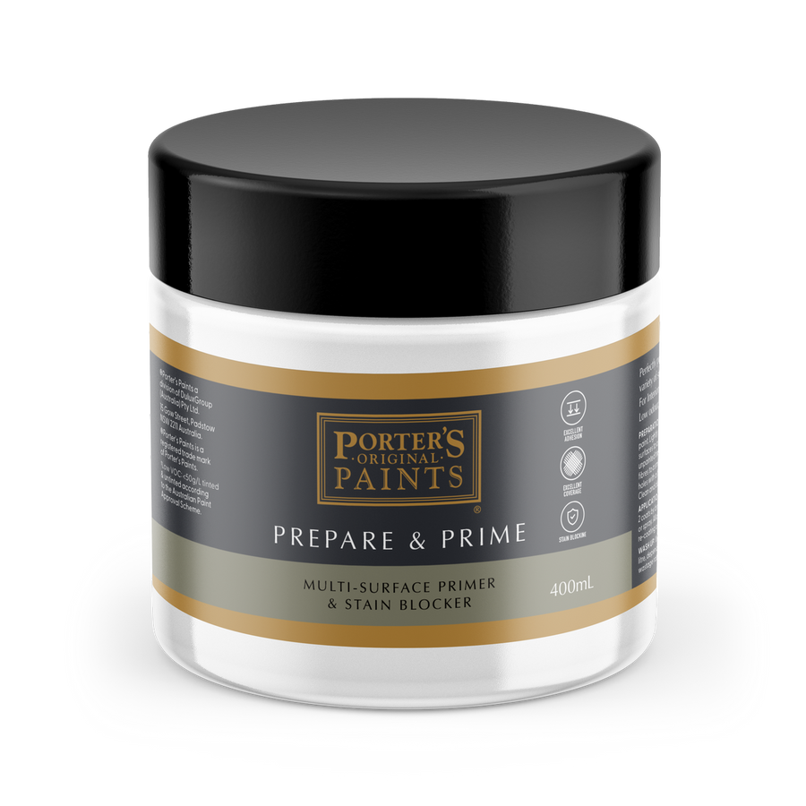 Porter S Paints 400ml WB Prepare Prime - Multi-Surface Primer - Stain Blocking - Low Odour - SuperSaverAU - view 1