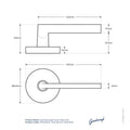 Gainsborough Avant Alba Satin Brass Privacy Lever Set