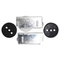 Cowdroy Galvanised Steel Track Access Robemaker Components Pack, Suits 40kg Doors, 2 Pack