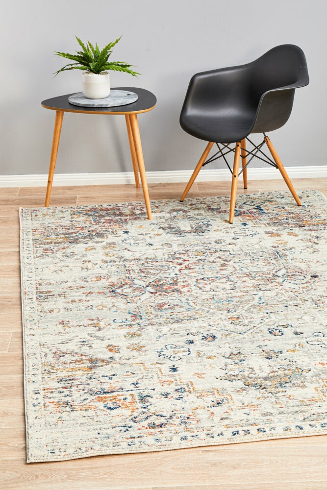 Rug Culture Century Extra Large Rug 330x240cm - Multi-coloured Power Loomed Polypropylene - CEN911SILV330X240