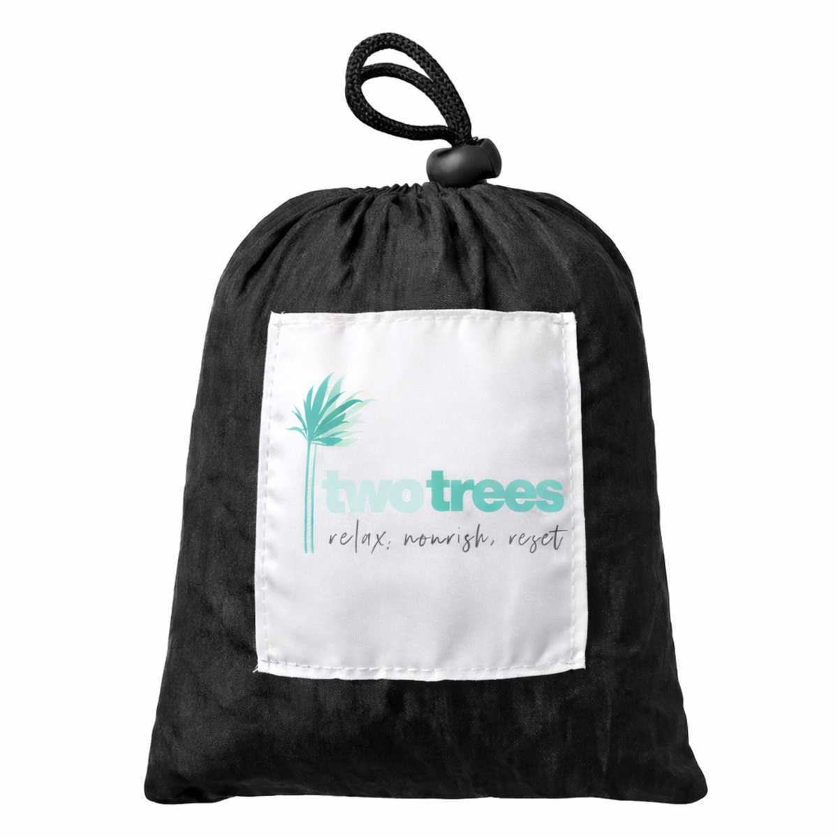 Two Trees Single Nylon Hammock 120 x 275cm Lightweight Travel Grey