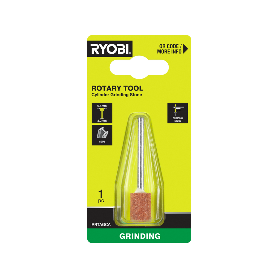 Ryobi 9.5mm Rotary Cylinder Grinding Stone for Sharpening and Deburring