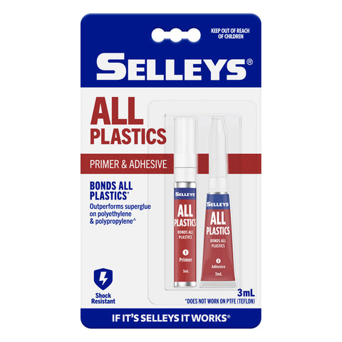 Selleys All Plastics 3ml Super Glue Clear