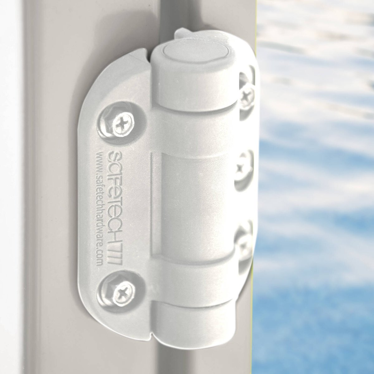 Protectoral g8safe Adjustable Pool Hinge Pair - 70mm x 90mm - White - Easy DIY Installation - SuperSaverAU - view 2