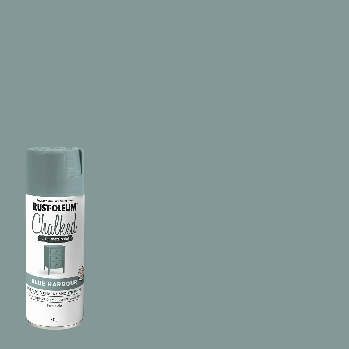 Rust-Oleum Charcoal Ultra Matt Spray Paint 340g Solvent Easy Application - SuperSaverAU - view 2