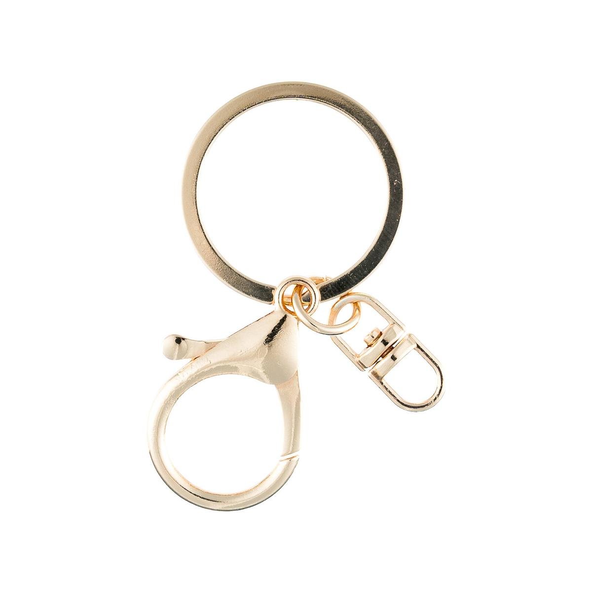 Taskmaster Gold Key Rings with Clip 5 Pack - 30mm Diameter - Gold Finish - SuperSaverAU - view 1