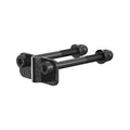 Peak Black Steel Fence Brackets - Wire Grid Fencing 6 Pack - 107mm x 10mm x 115mm - Durable - SuperSaverAU - view 1