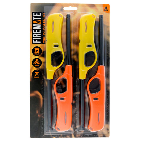Firemate Ignition Gas Firelighters 4 Pack Refillable BBQ Lighters