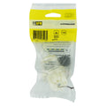 HPM 15A Clear Extension Cord Socket, PVC, 240V, Rear Cover, 10mm Cable Entry