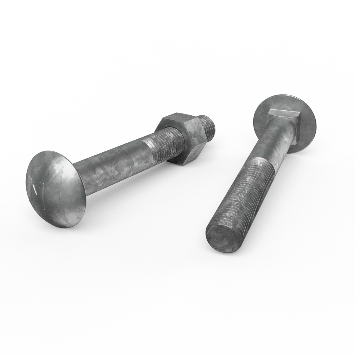Zenith Hot Dip Galvanised M16 x 120mm Cup Head Bolts Nuts 12 Pack - SuperSaverAU - view 2