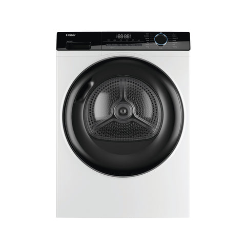 Haier 8kg Heat Pump Dryer - White, 8 Star Energy Rating, 15 Programs, Auto-Sensing - HDHP80AW1