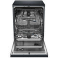 Haier 60cm Freestanding Dishwasher with Steam - 15 Place Settings - Black - Auto Door Opening - HDW15F3B1