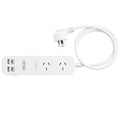 Arlec 2 Outlet Portable Powerboard - PD30W Rapid Charging USB - 55mm x 30mm x 205mm - White - SuperSaverAU - view 2