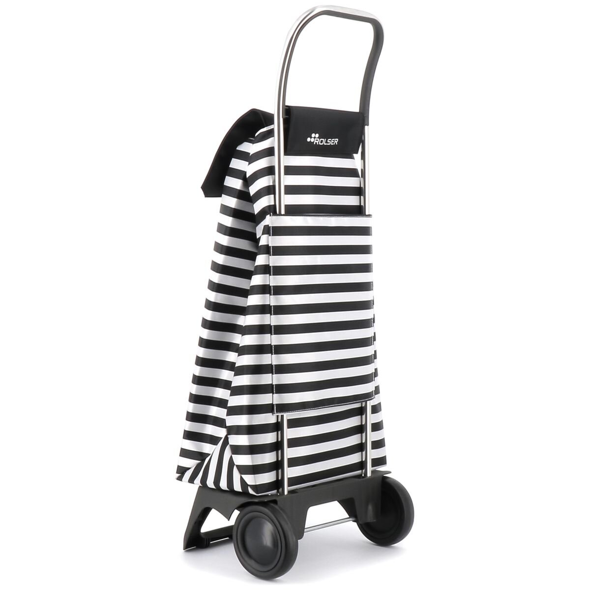 Rolser Jet LN Joy trolley - Marina Black/White finish - Lightweight 1.53kg chassis - R-JET021-2028