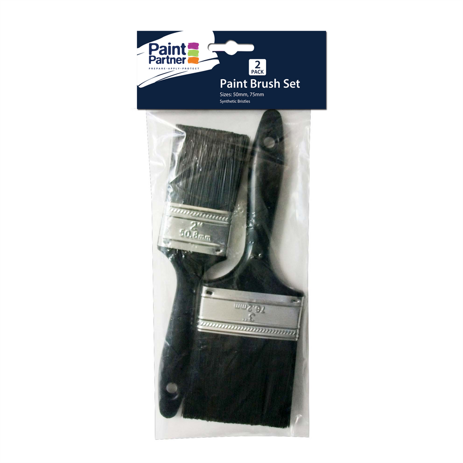 Paint Partner 50mm / 75mm 2 Piece Paint Brush Set - SuperSaverAU - view 1