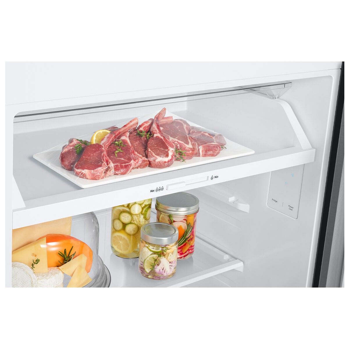 Samsung 393L Top Mount Fridge - Stainless Steel, SpaceMax, Twist Ice Maker, 4 Star Rating - SRT4200S