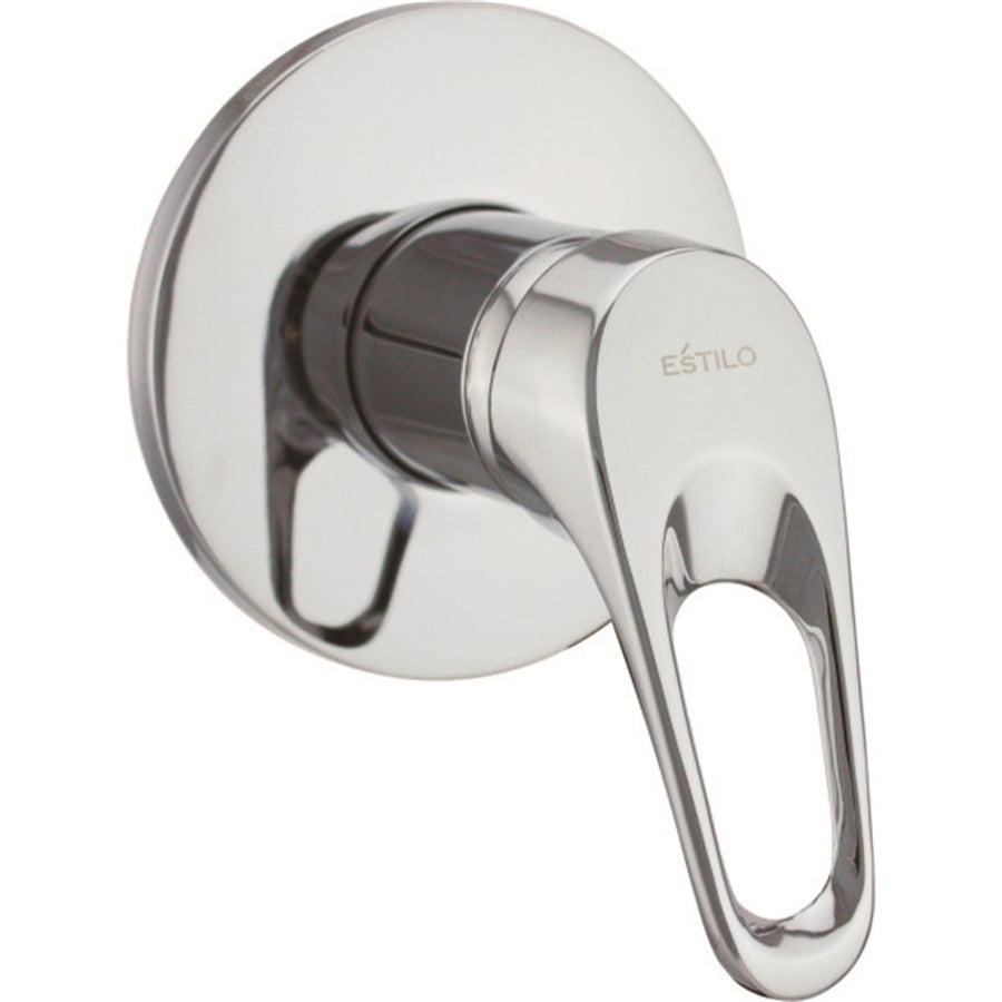 Estilo Chrome Shower Mixer - Brass - 30mm Cartridge - 115mm Backing Plate - Compact Design - SuperSaverAU - view 1