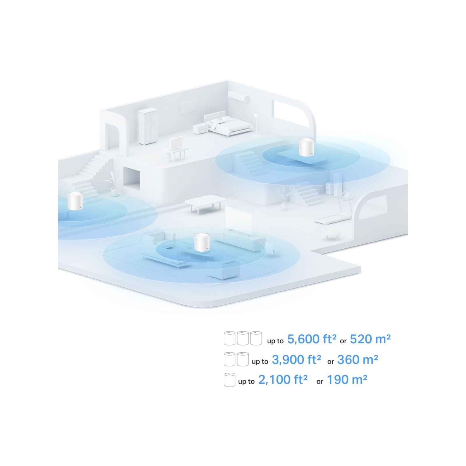 TP-Link Deco X10 AX1500 Whole Home Mesh Wi-Fi 6 System - 3 Pack