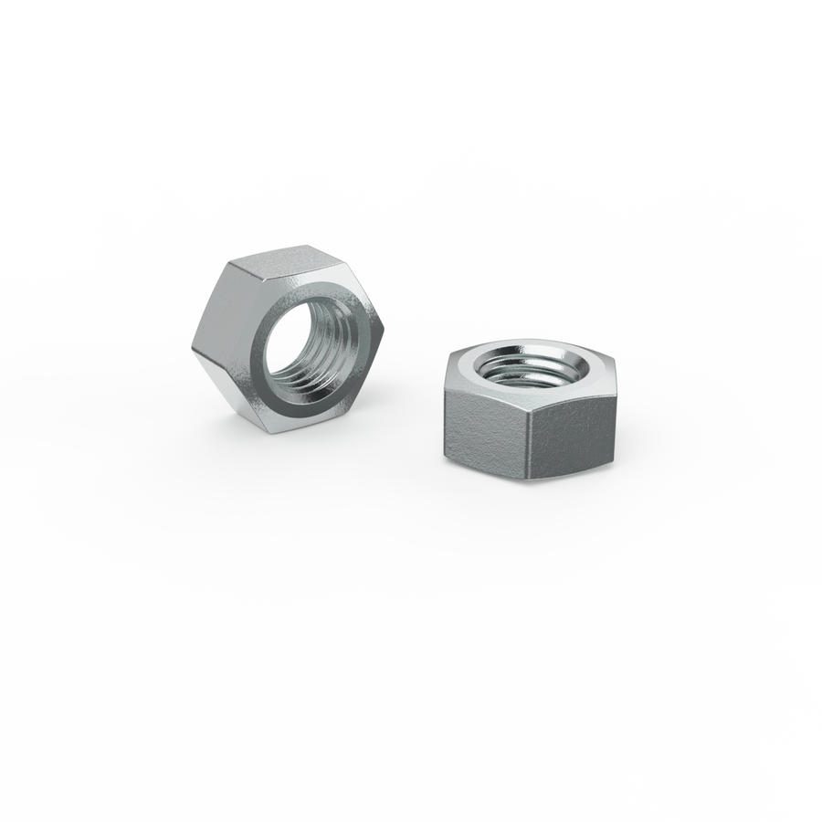 Zenith M10 Zinc Plated Hex Nuts - 18.3mm x 8.2mm x 16mm - Strong Grip - Coarse Thread - SuperSaverAU - view 1