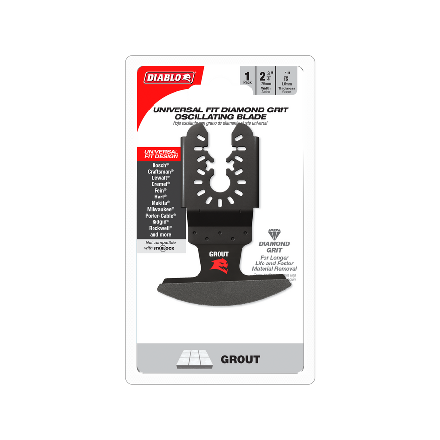 Diablo 70mm Diamond Grit Multi Tool Blade for Grout - Universal Fit - Durable - SuperSaverAU - view 1
