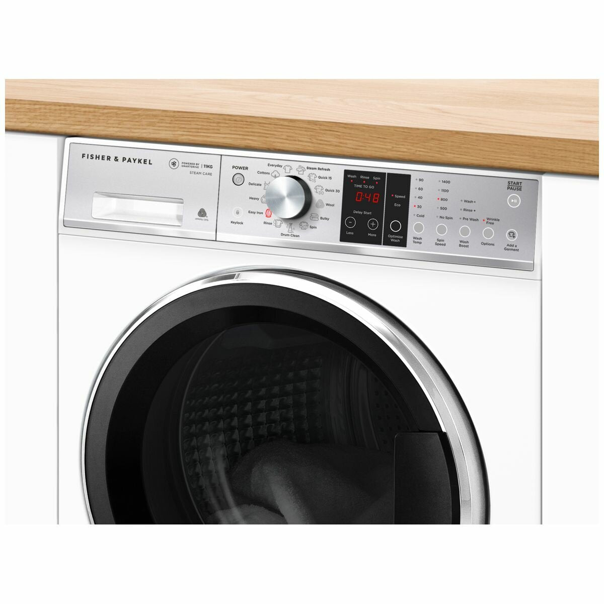 Fisher & Paykel Series 7 11kg Front Load Washing Machine - Steam Refresh, SmartDrive Motor - WH1160P3