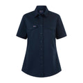 Citeco Womens Short Sleeve Shirt Size 14 - Navy - Lightweight Cotton - UPF 50+ - SuperSaverAU - view 1