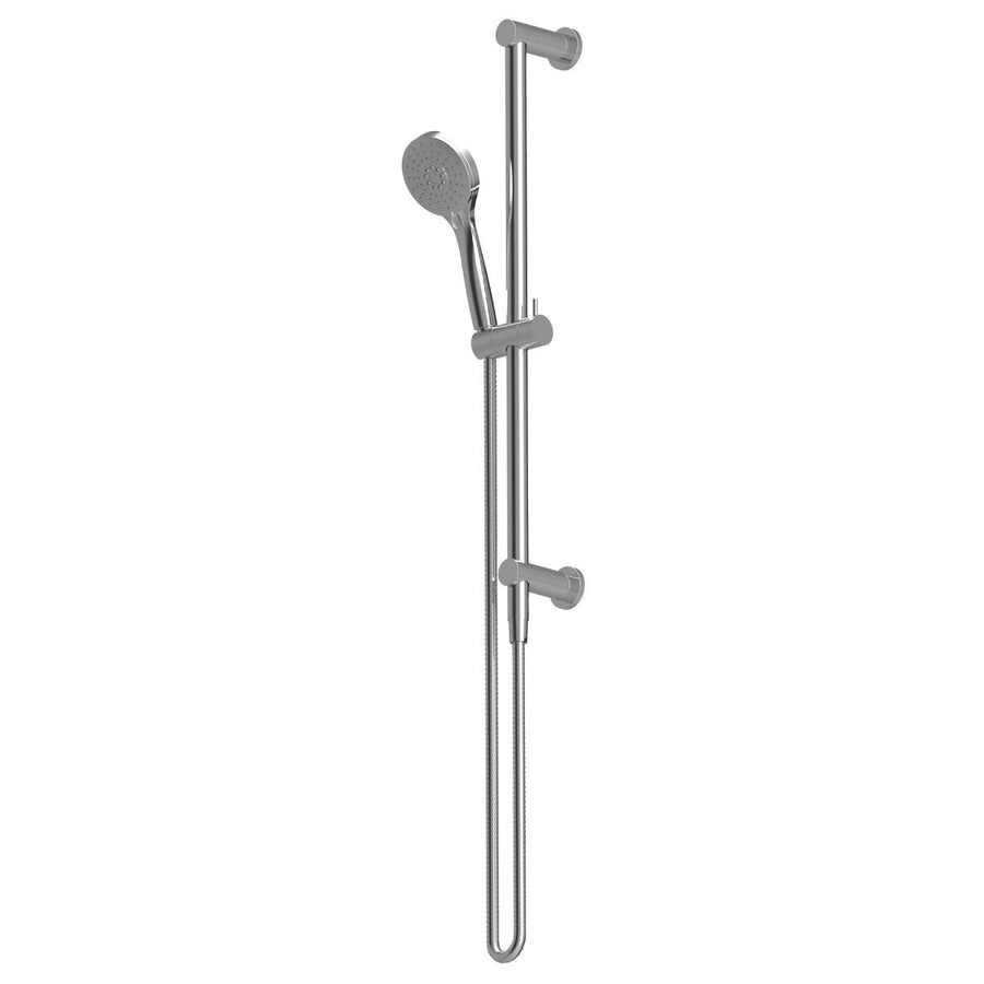 Rogerseller Tonic shower on integrated rail - 3-function hand piece, brass, Chrome finish - 3506003901