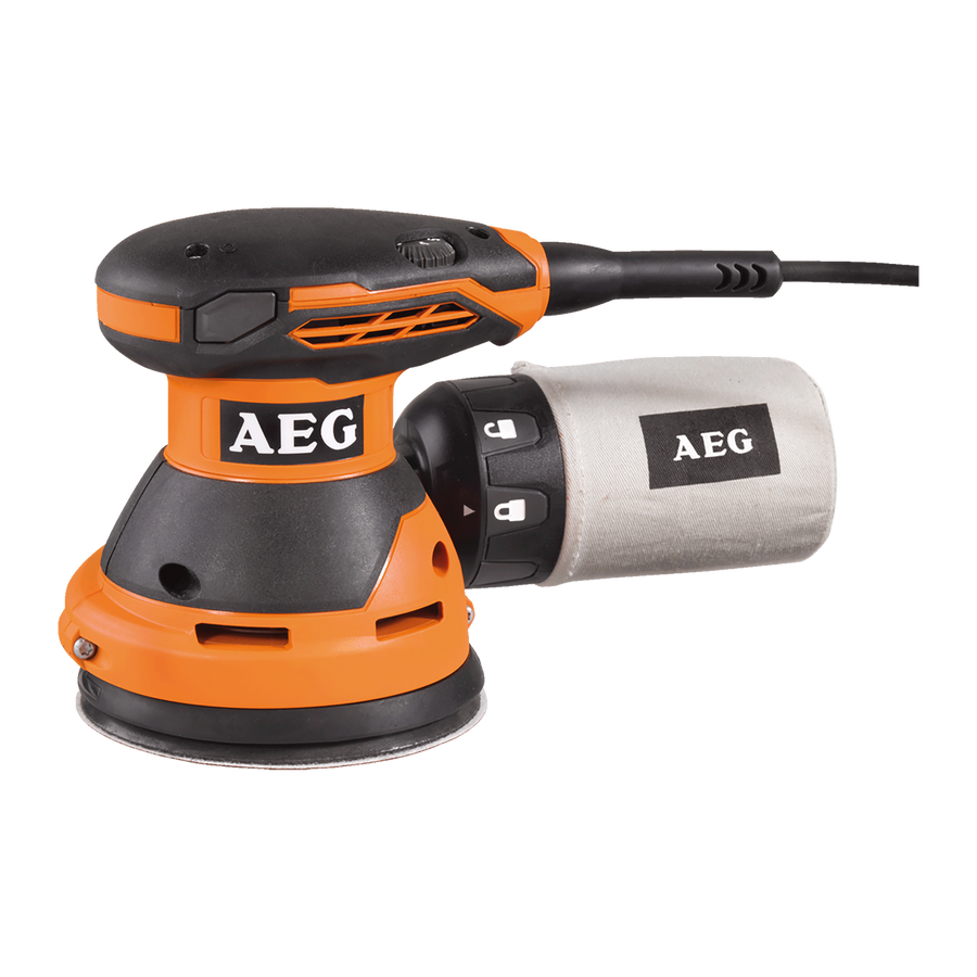 AEG 300W 125mm Random Orbital Sander EX125ES Corded, Variable Speed to 15000RPM