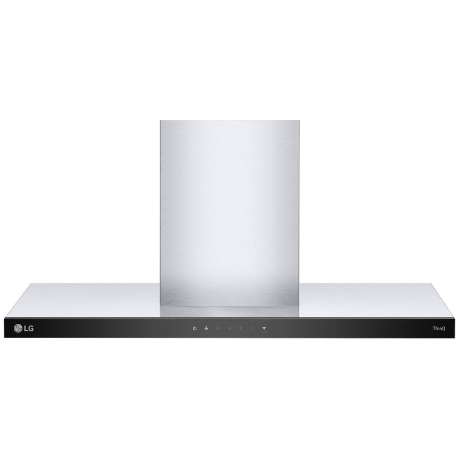 LG 90cm Series 7 canopy range hood - stainless steel, ThinQ app control, 830m³/h, 4 speeds - BWH907T3S