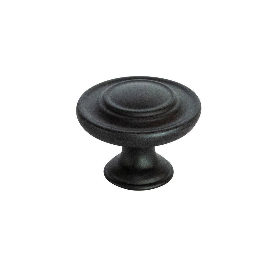 Taskmaster 34mm Matte Black Cabinet Knob - 1 Pack - Steel Construction - SuperSaverAU - view 1