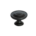 Taskmaster 34mm Matte Black Steel Cabinet Knob