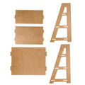 Crafted MDF Shelf Ladder - 28cm - DIY Desk Storage Solution - SuperSaverAU - view 2