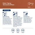 Dulux Effects 300g Terracotta Concrete Spray Paint, Textured Finish
