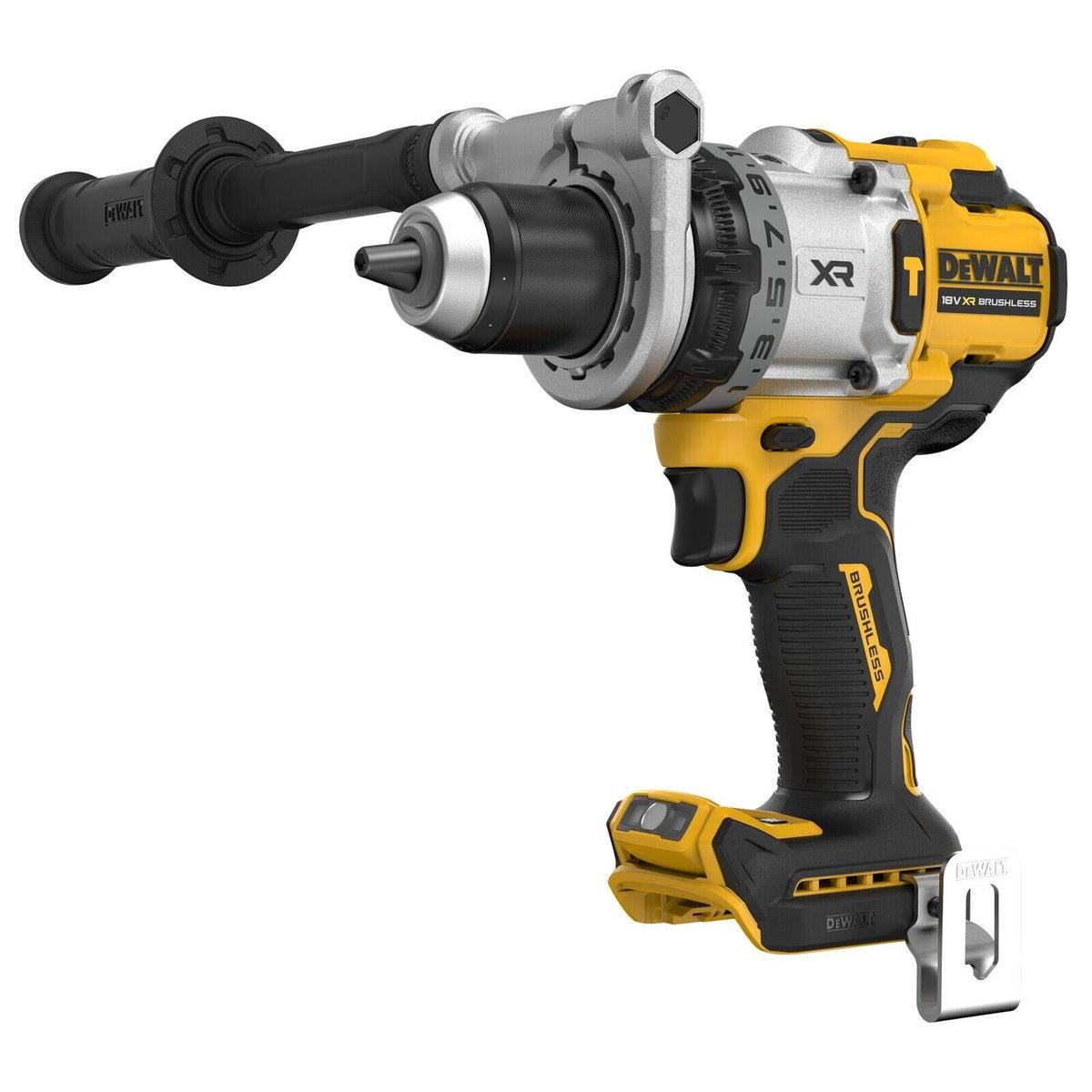 Dewalt 18V XR Premium Hammer Drill Driver - 3 Speed - 169Nm Torque - Bare Unit