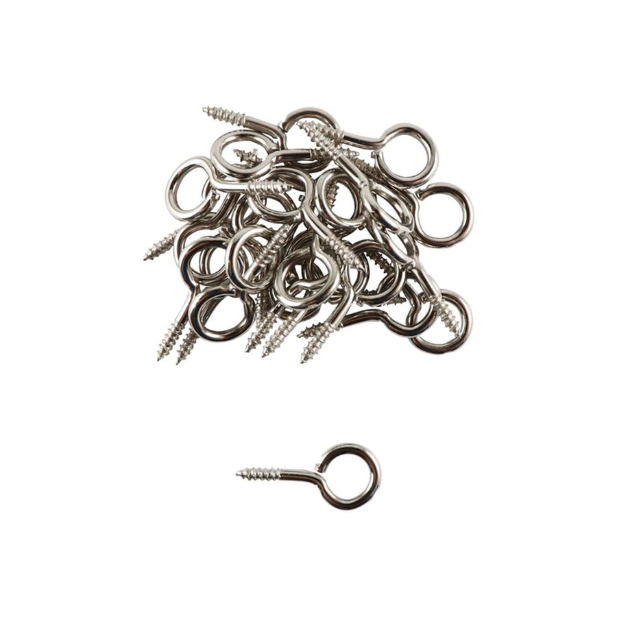 Everhang Screw Eye Hooks - 7mm - Nickel Plated - 25 Pack - SuperSaverAU - view 1
