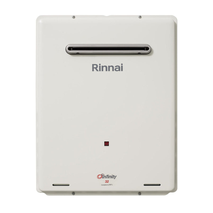 Rinnai Infinity 32 LPG Continuous Flow Hot Water System - 50°C Pre-Set - 6 Star - INF32L50MA