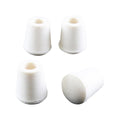 Surface Gard 6mm White Round Rubber Chair Tips 4 Pack - Floor Protection - SuperSaverAU - view 1