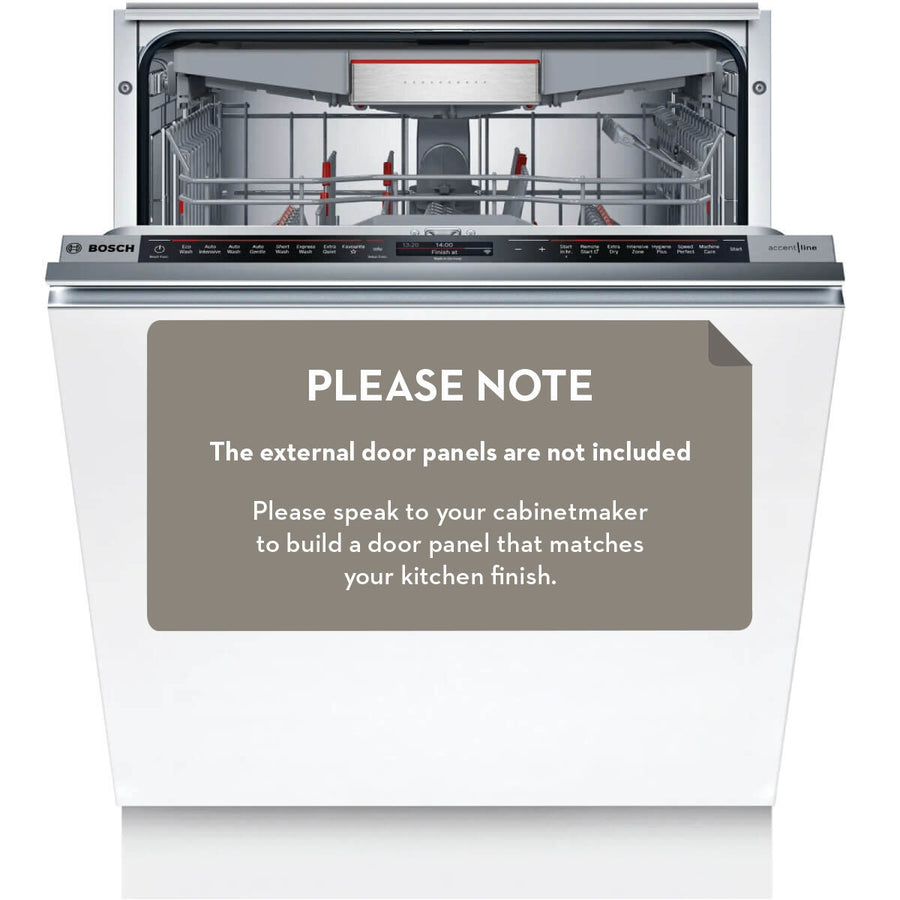 Bosch 60cm Series 8 Fully Integrated Dishwasher - 15 Place Settings, PerfectDry, Home Connect - SMT8ZC801A