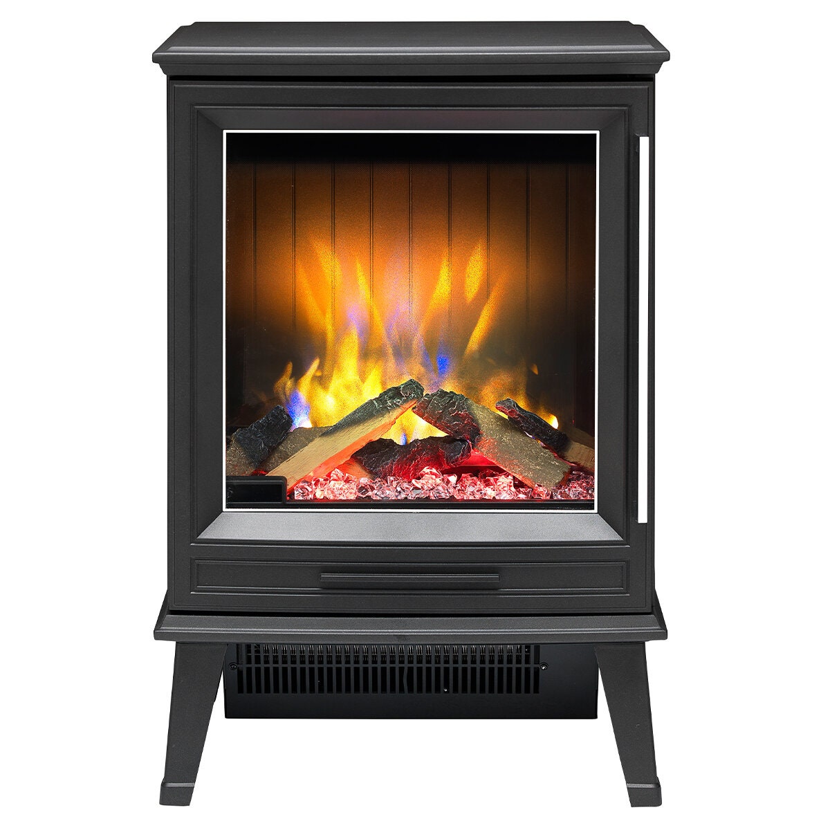 Dimplex Laverton 2kW Electric Fire - Black, 3D Optiflame Log Effect, Remote and Eight Hour Timer - LVT20-AU