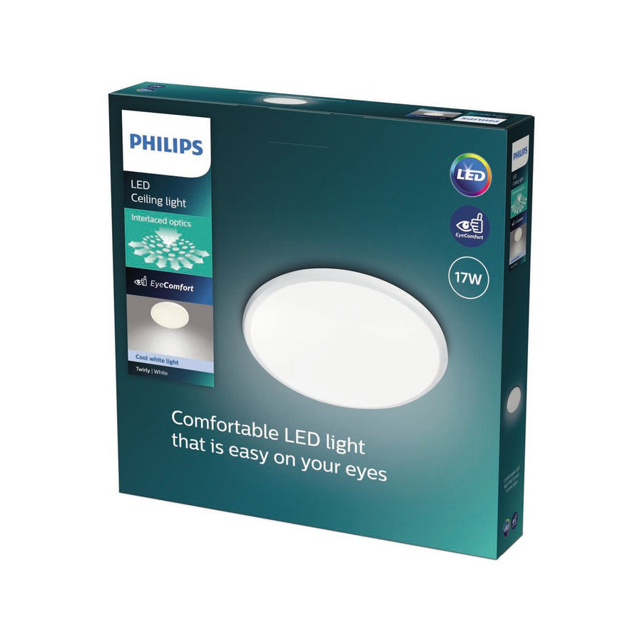 Philips Oyster LED Ceiling Light - 1700lm - 17W - Cool White - 347mm - SuperSaverAU - view 1