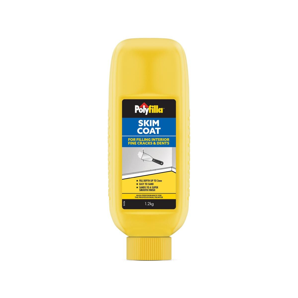 Polyfilla Skim Coat 1.2kg Plaster Easy To Sand Interior Applications - SuperSaverAU - view 1