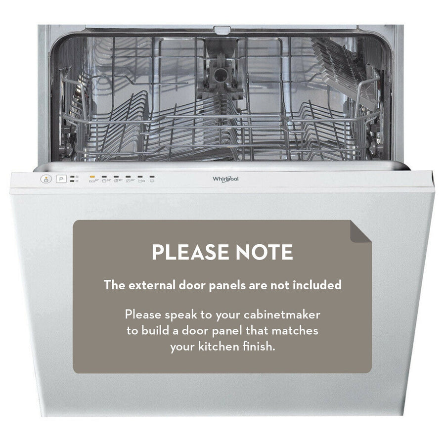 Whirlpool 60cm Fully Integrated Dishwasher - 14 Place Settings, 6th Sense, Flexi-Space Racks - WIE2C19AUSA