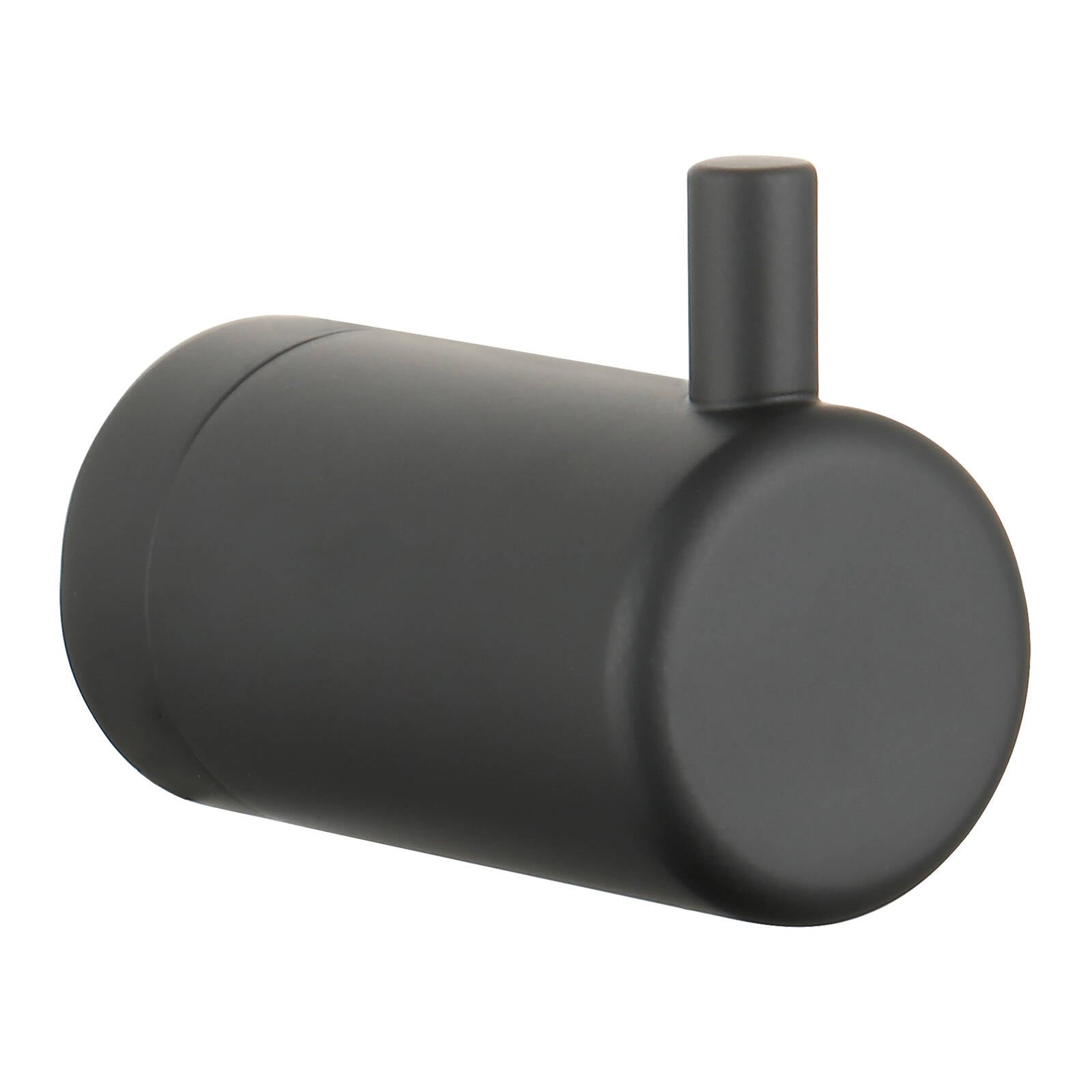Evekare Matte Black Heavy Duty Robe Hook, Brass Construction